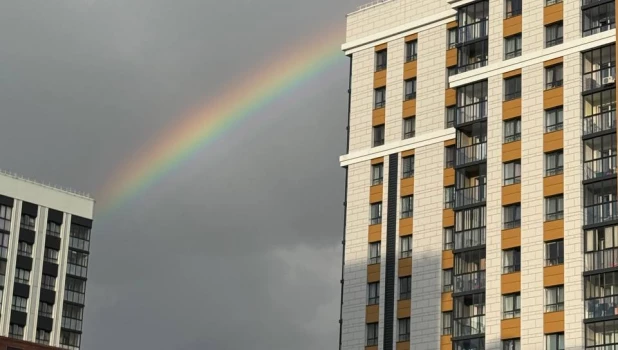 Двойная радуга в Барнауле 