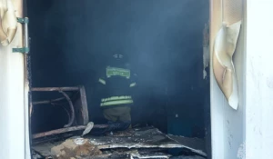 На пожаре под Бийском спасли человека