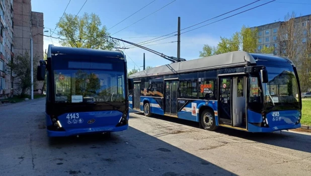 В Барнауле началась обкатка новых троллейбусов