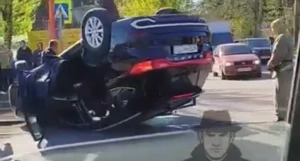 ДТП с переворотом произошло на змеиногорском тракте