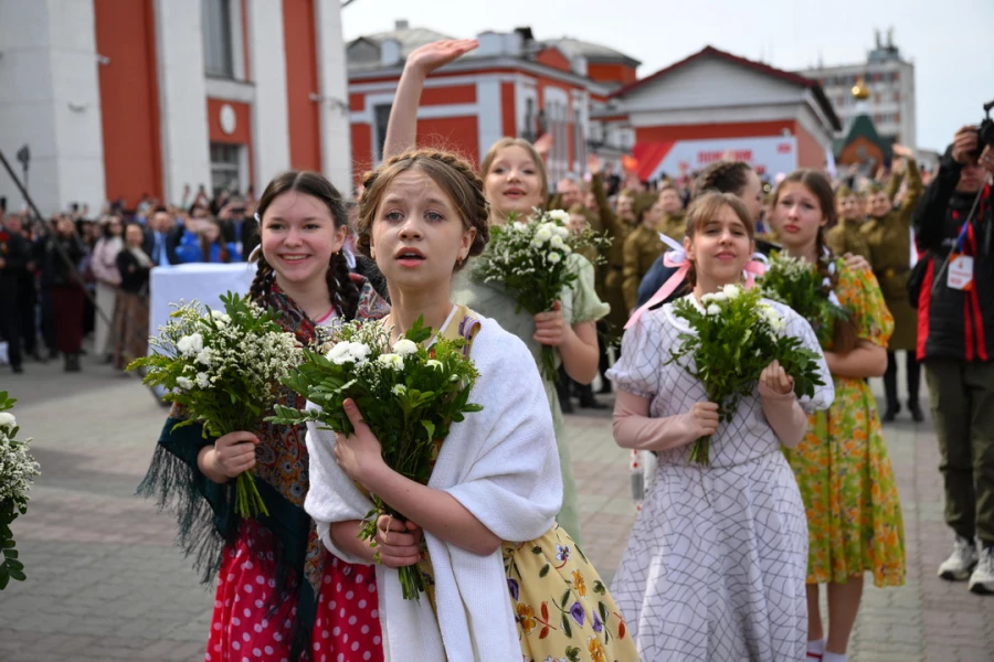 Прибытие ретропоезда &quot;Эшелон Победы&quot;