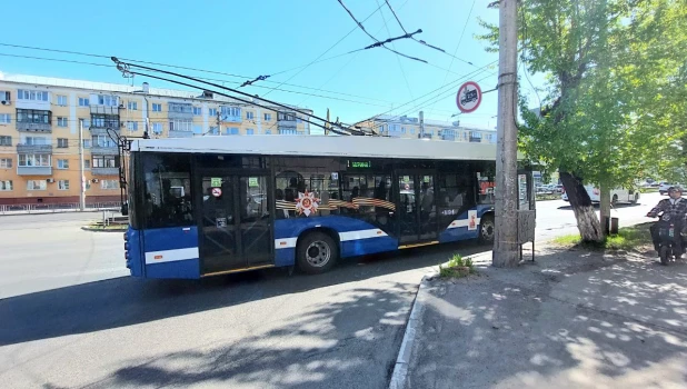 Новые троллейбусы в Барнауле.