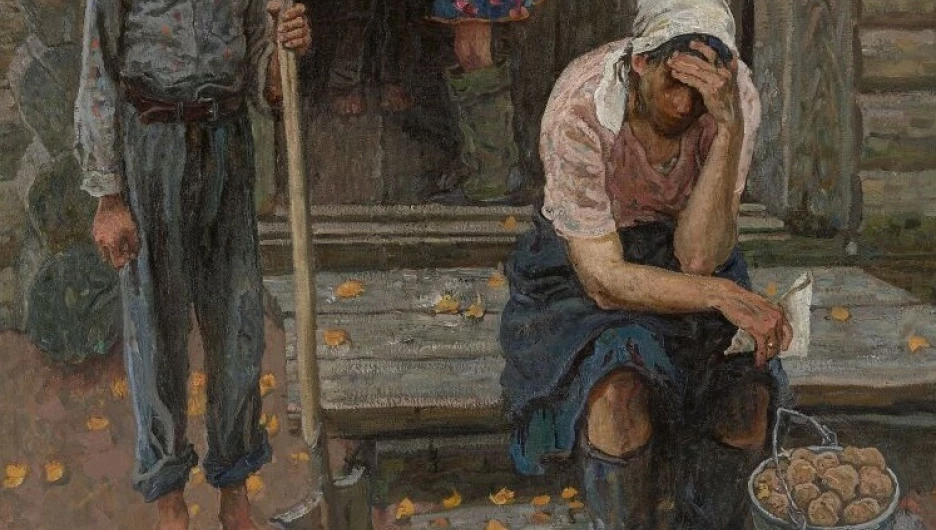 Фрагмент картины «Дети войны» Алексея и Сергея Ткачевых.