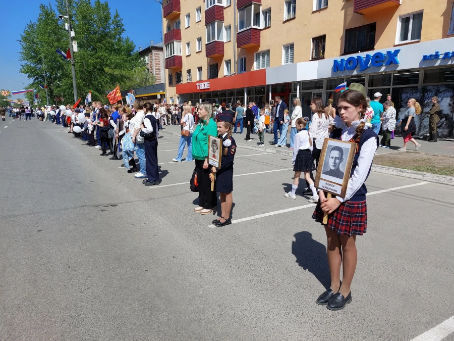Социалистический проспект 9 мая в Барнауле. 