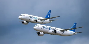 Самолеты МС-21 и Sukhoi Superjet 100.