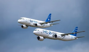 Самолеты МС-21 и Sukhoi Superjet 100.
