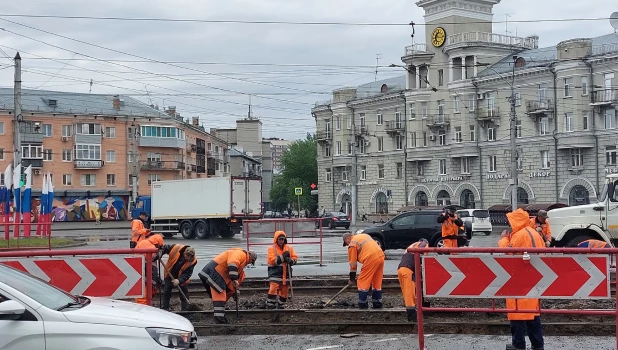 Центр Барнаула встал колом