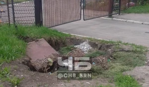 Обвалился погреб около детского садика в Барнауле