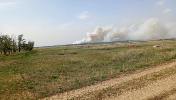 Пожар в Угловском районе. 