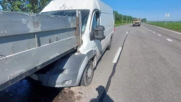 На Чуйском тракте произошла массовая авария.