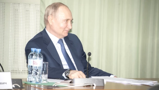 Владимир Путин в Курской области.