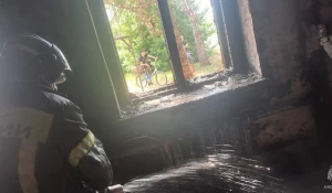 Пожар в Волчихе 