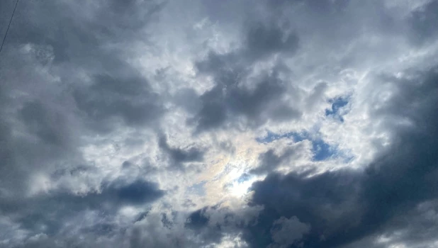 Необычные облака над Барнаулом.