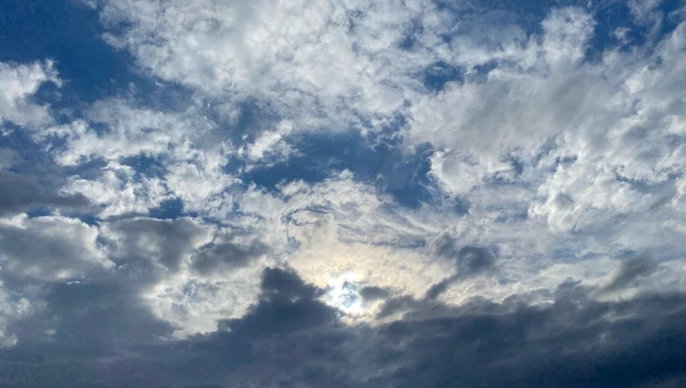 Необычные облака над Барнаулом.