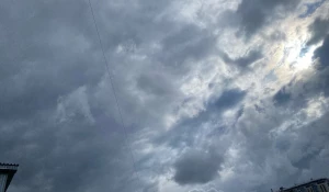 Необычные облака над Барнаулом.