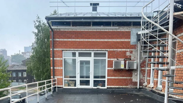 Майский снег в Барнауле.