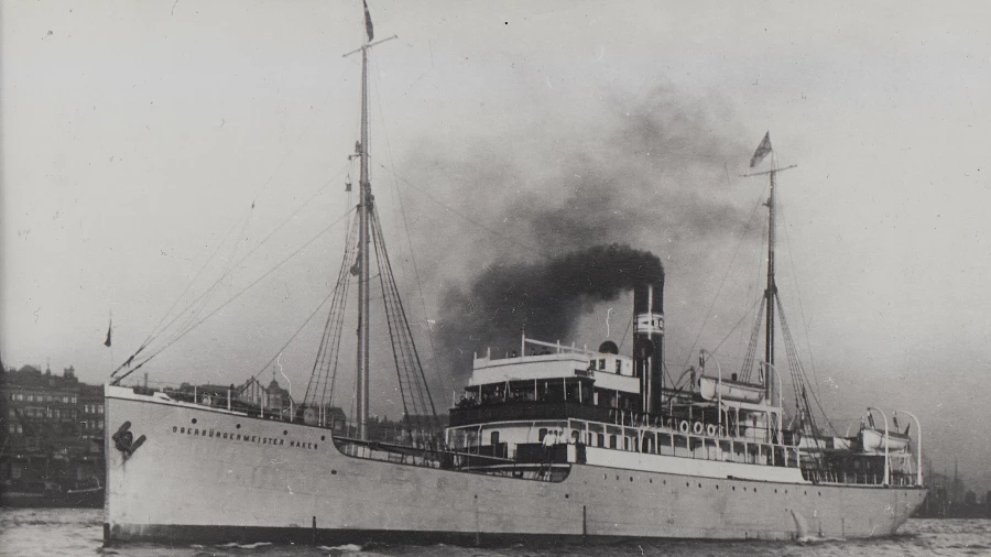 Пароход «Oberbürgermeister Haken» - один из тех, на которых в 1922 году эмигрировали из России высланные интеллектуалы.