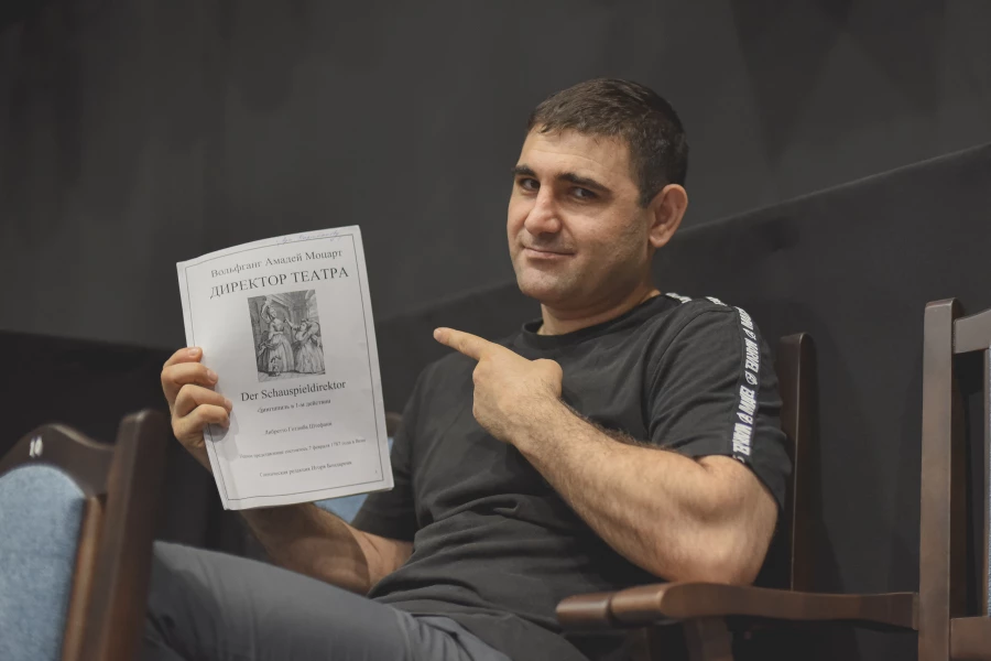 Репетиции спектакля "Директор театра. Песни Катулла". Репетиции спектакля "Директор театра. Песни Катулла".