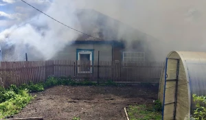Пожар в Новоалтайске повредил сразу два участка частных домов