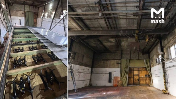 Ангар с дронами 