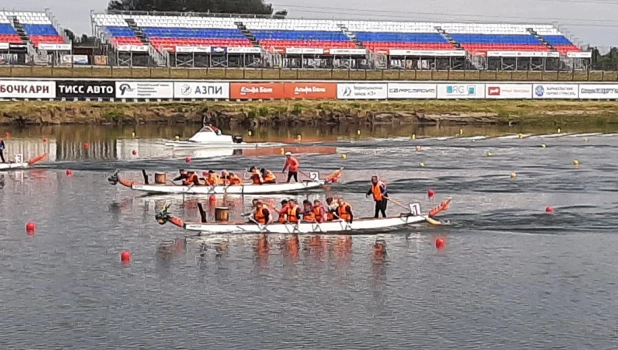 Состоялись спортивные соревнования по гребле на лодках «Дракон», посвященные Дню эколога.