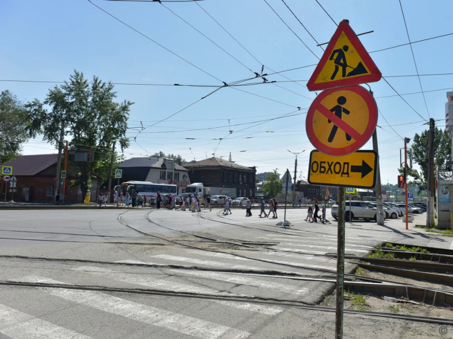 Работы по ремонту трамвайных путей стартуют в центре Барнаула.