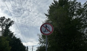 Проезд самокатов запрещен, знак. 