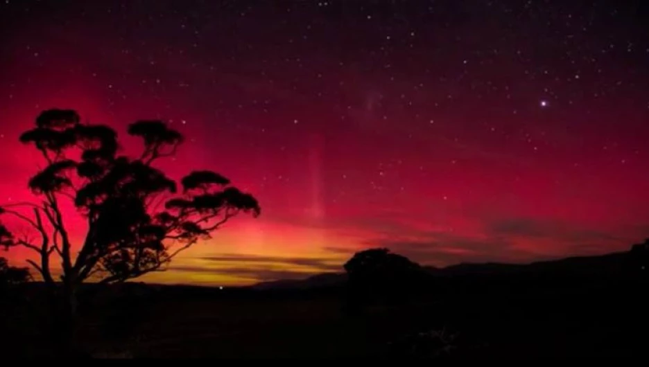 Австралийцы впечатлялись удивительным северным сиянием

