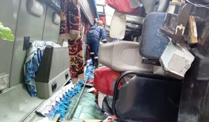 Автобус с детьми перевернулся в Хабаровском районе.