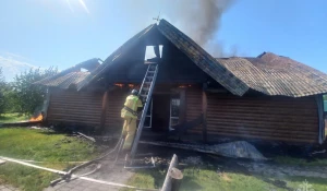 Сгорела баня на турбазе в алтайском крае
