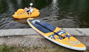 На SUP-борде в Изумрудном.