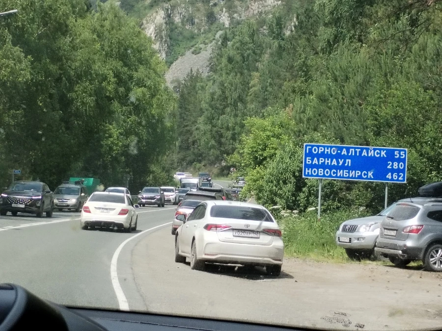 Пробки на Чуйском тракте