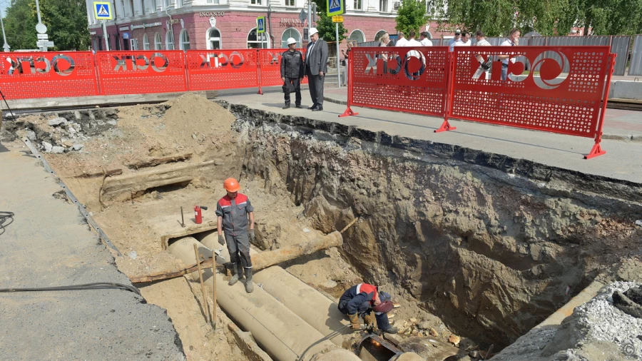На проспекте Ленина будет ограничено движение в связи с масштабной модернизацией теплосетей.