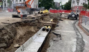 На проспекте Ленина продолжается модернизация теплосети