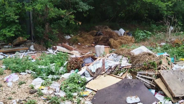 Рубцовчане пожаловались на несанкционированную свалку в городе