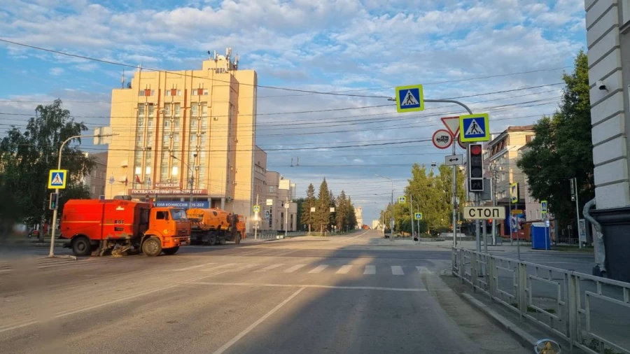 Открыли движение на проспекте Ленина в Барнауле после ремонта