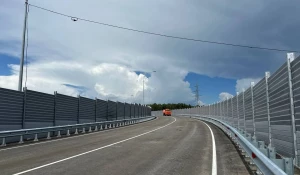 С 1 июля запускают временное движение по путепроводу на южной развязке.