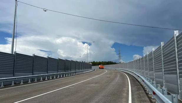 С 1 июля запускают временное движение по путепроводу на южной развязке.