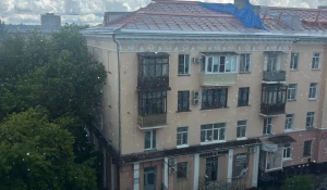 В Барнауле прошел сильный дождь.