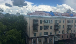 В Барнауле прошел сильный дождь.
