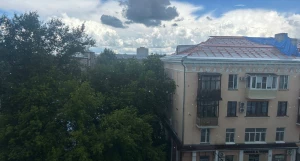В Барнауле прошел сильный дождь.