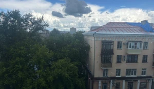 В Барнауле прошел сильный дождь.