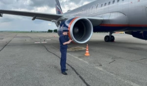 Неисправный борт в барнаульском аэропорту.