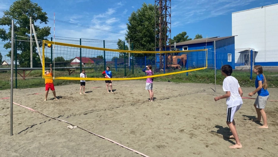 Детская команда «Росводоканал Барнаул» по волейболу провела летние сборы в спортивном комплексе «Бочкари».