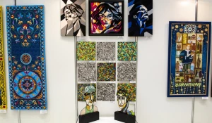 Экспозиция выставки «Аз.Арт.Сибирь — 2025».