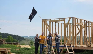 Гости байкпоста в Целинном. 