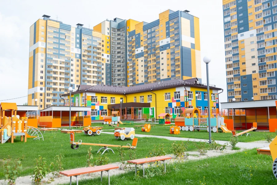 Квартал «Аквамарин» в Новосибирске.