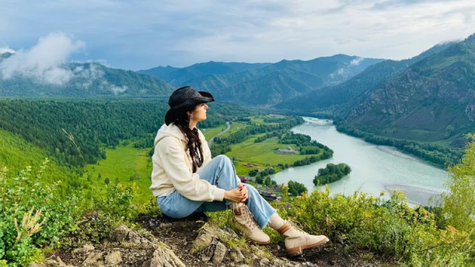 Анастасия Сиваева на Алтае.