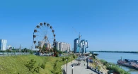 Колесо обозрения в Барнауле. 