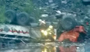 Падение автобуса с вахтовиками в Якутии 